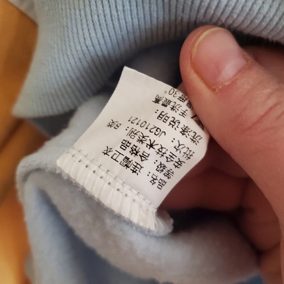 Napping Corgi Blue and Yellow Graphic Kawaii Hoodie, Adult Small - Picture 6 of 6